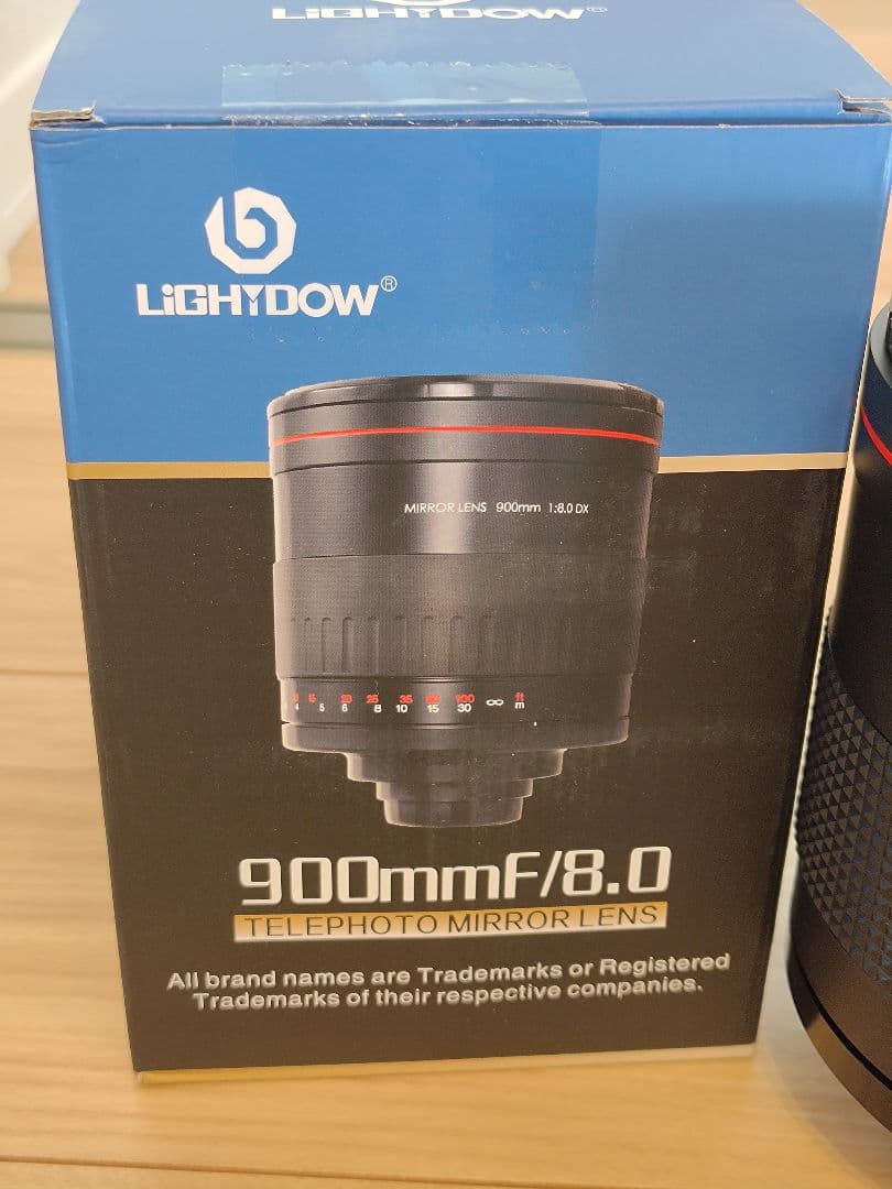LIGHTDOW 900mm F8ミラーレンズ(T2-NEX,PK付き)
