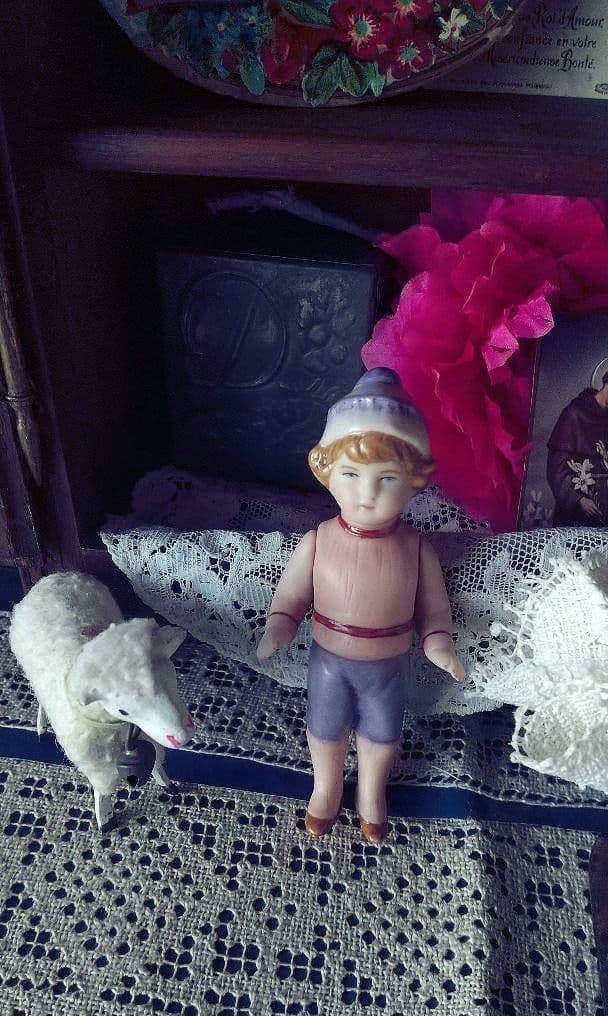 おまけ付❀アンティーク　オールビスクドールHertwig♪プチプレゼンテーション