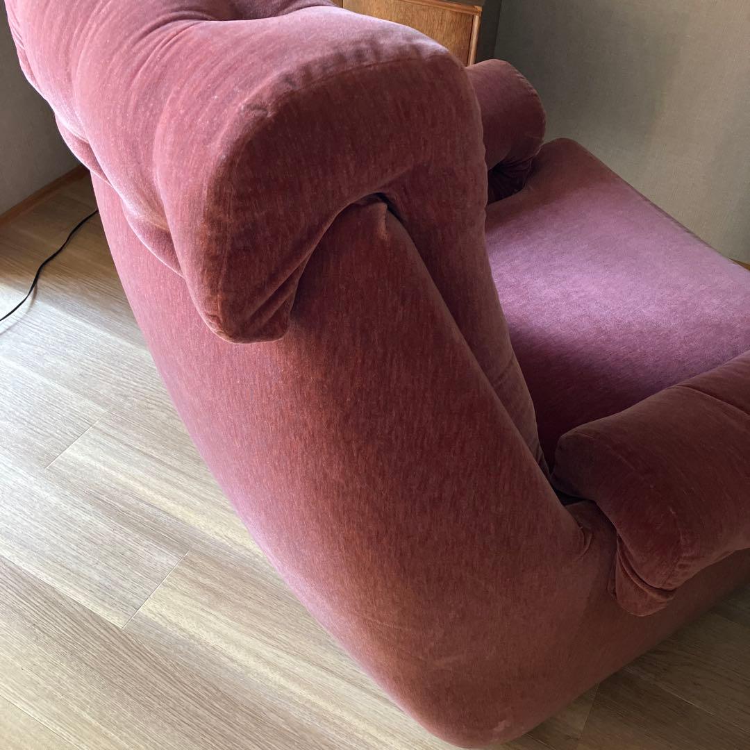 アンティーク　一人掛けソファ　ヴィンテージ レトロ　ピンク