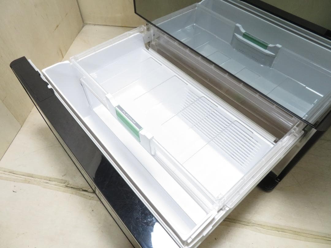 名古屋市内 近郊送料無料 日立 6ドア 冷凍冷蔵庫 665L クリスタルミラー