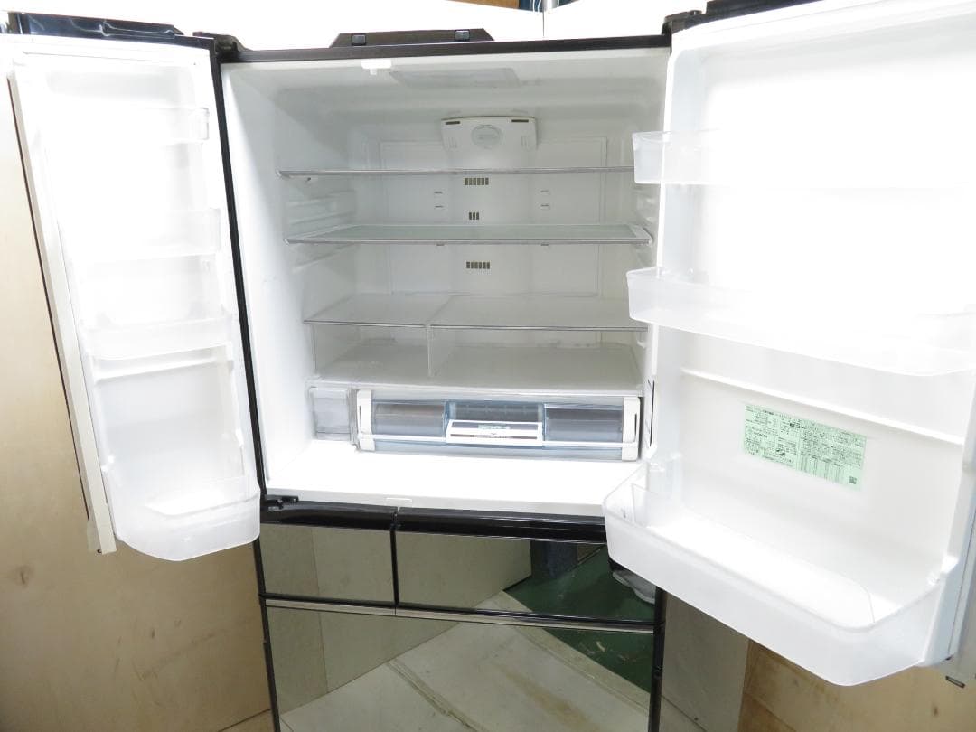 名古屋市内 近郊送料無料 日立 6ドア 冷凍冷蔵庫 665L クリスタルミラー