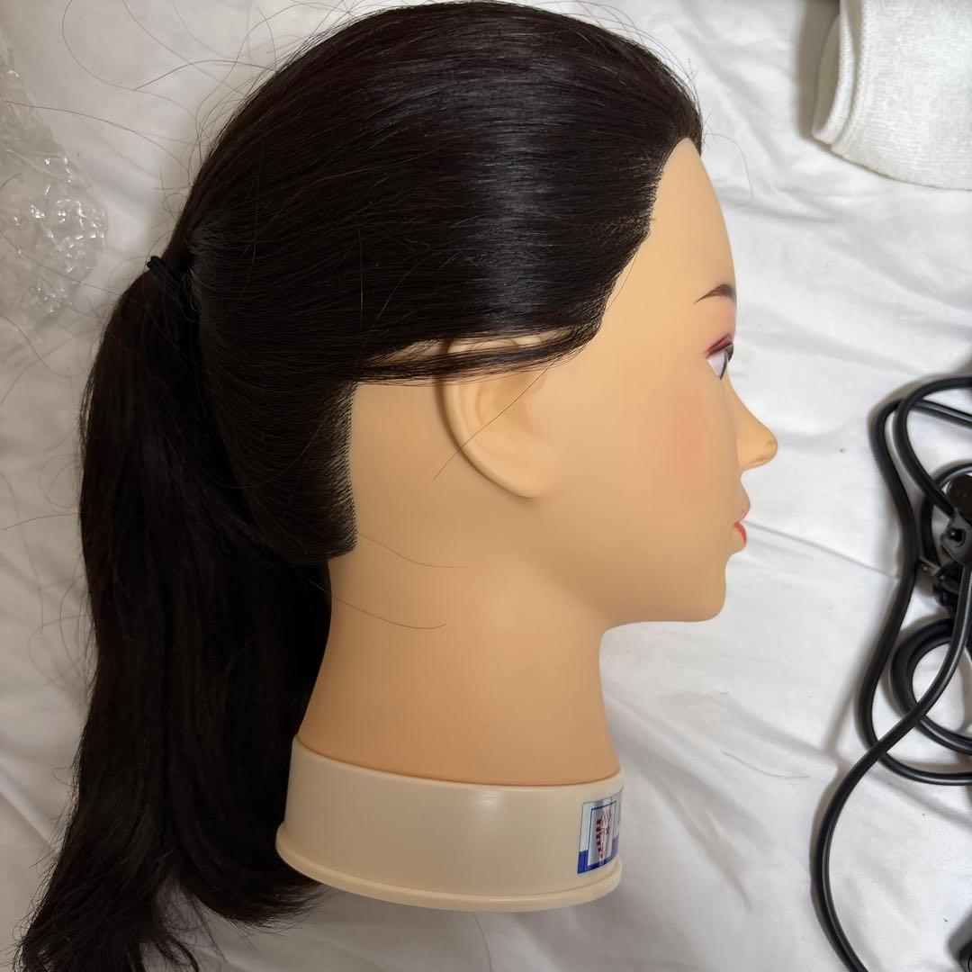 美容師練習用セットヘッドマネキンレジーナ、テスコムドライヤー、ナショナルカーラー