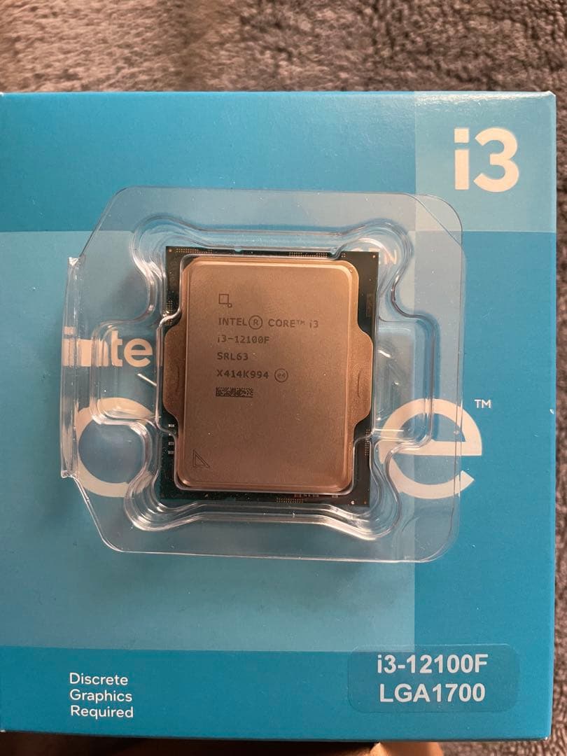 CPU Intel Core i3-12100F 12th Gen CPU