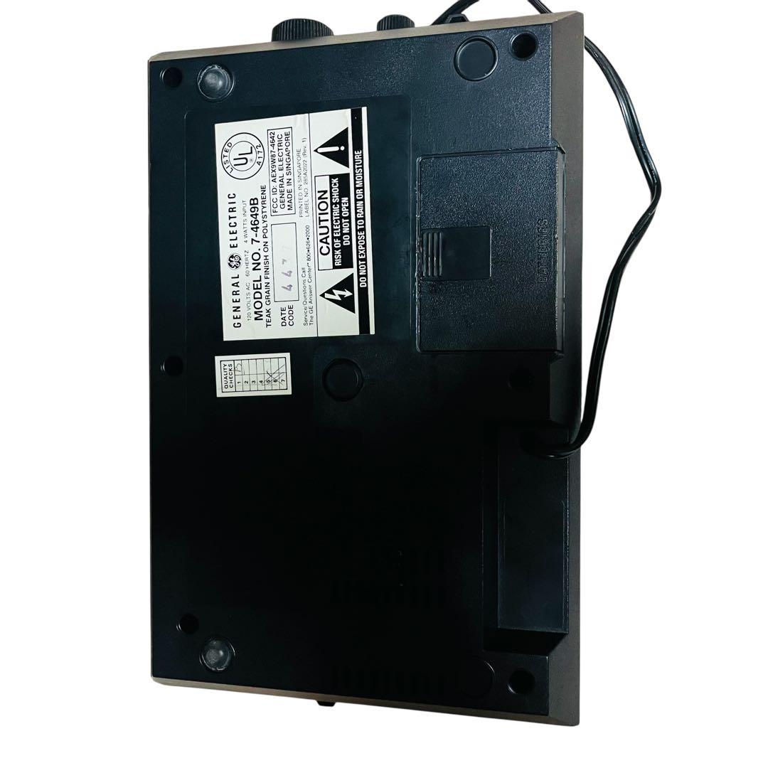 【レトロ】アメリカ General Electric AM/FMラジオ クロック