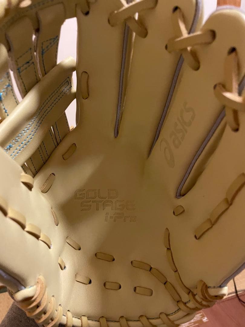 asics GOLD STAGE i-Pro 軟式グローブ クリーム色