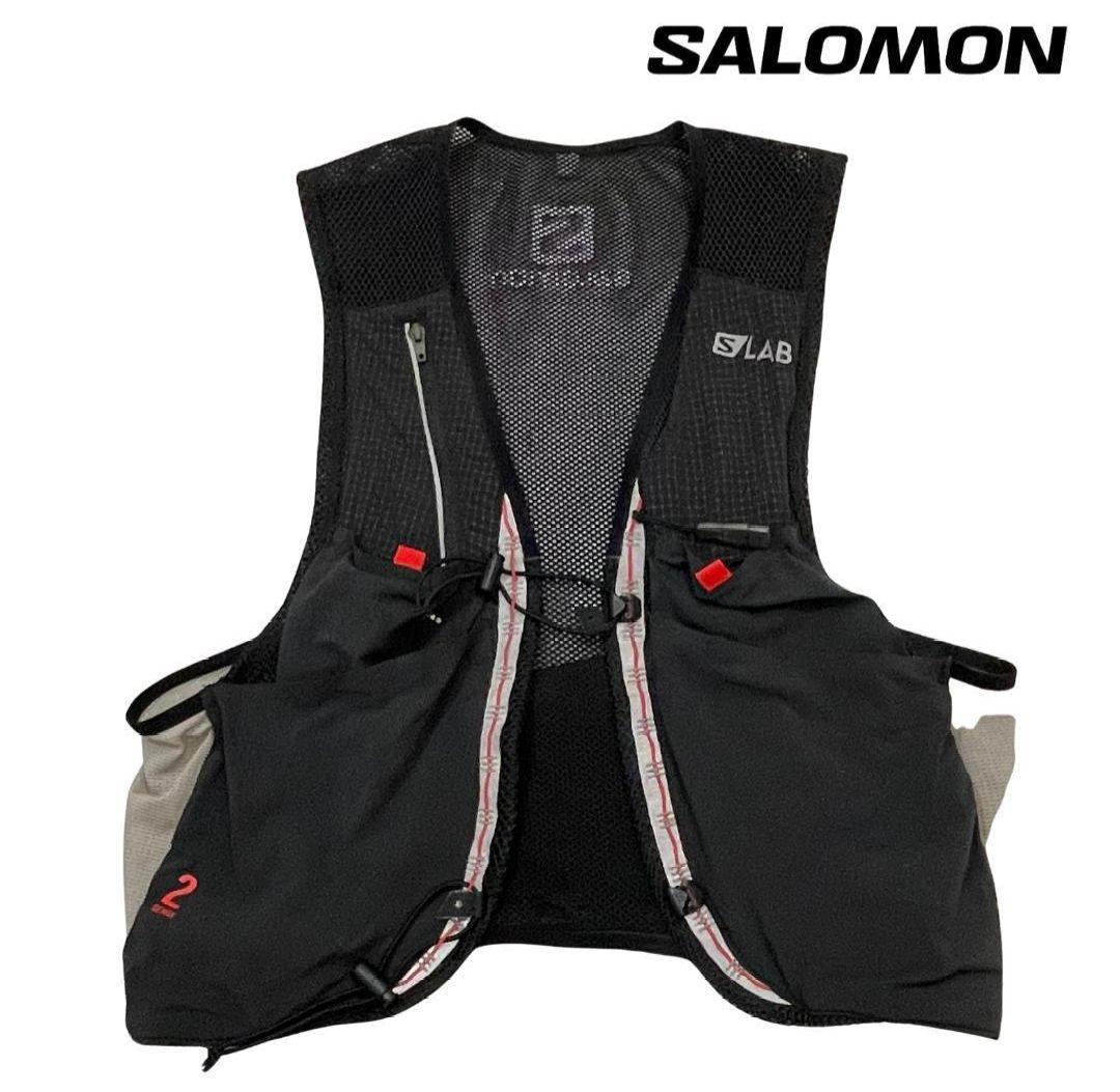 Salomon S/LAB センス２　トレイルランニングベスト 黒/グレー