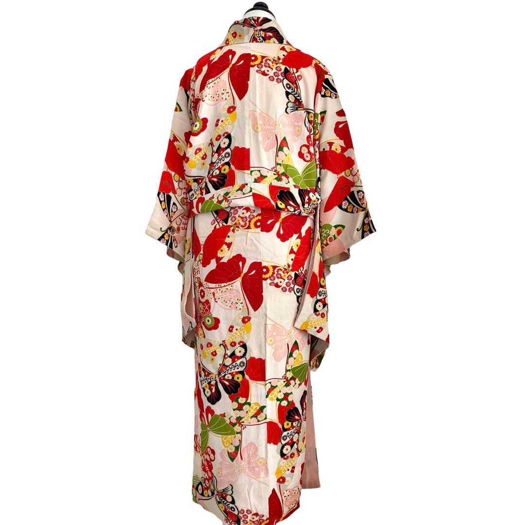 仕付け糸付き　セミアンティーク 女の子　ジュニア　大人　着物　NO6