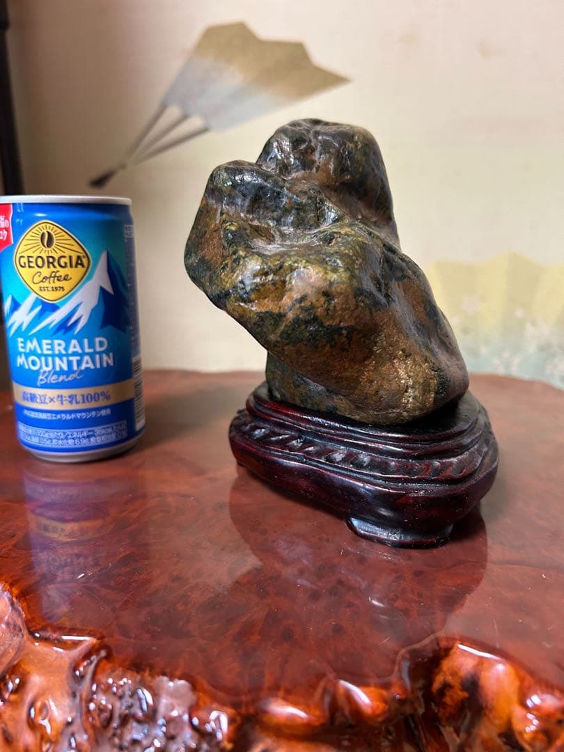 神居古潭石　緑泥石　茅舎石　上質　名石