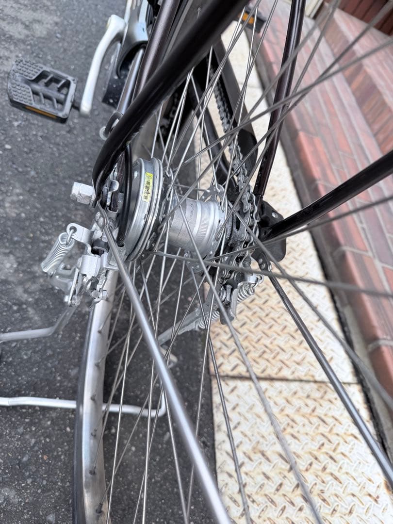 大阪府　パナソニック　ダークブラウン 電動アシスト自転車 シティタイプ