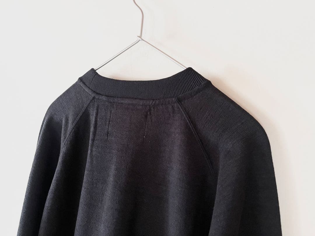 新品タグ付 2023 マーガレットハウエル コットンウールジャージー ブラック