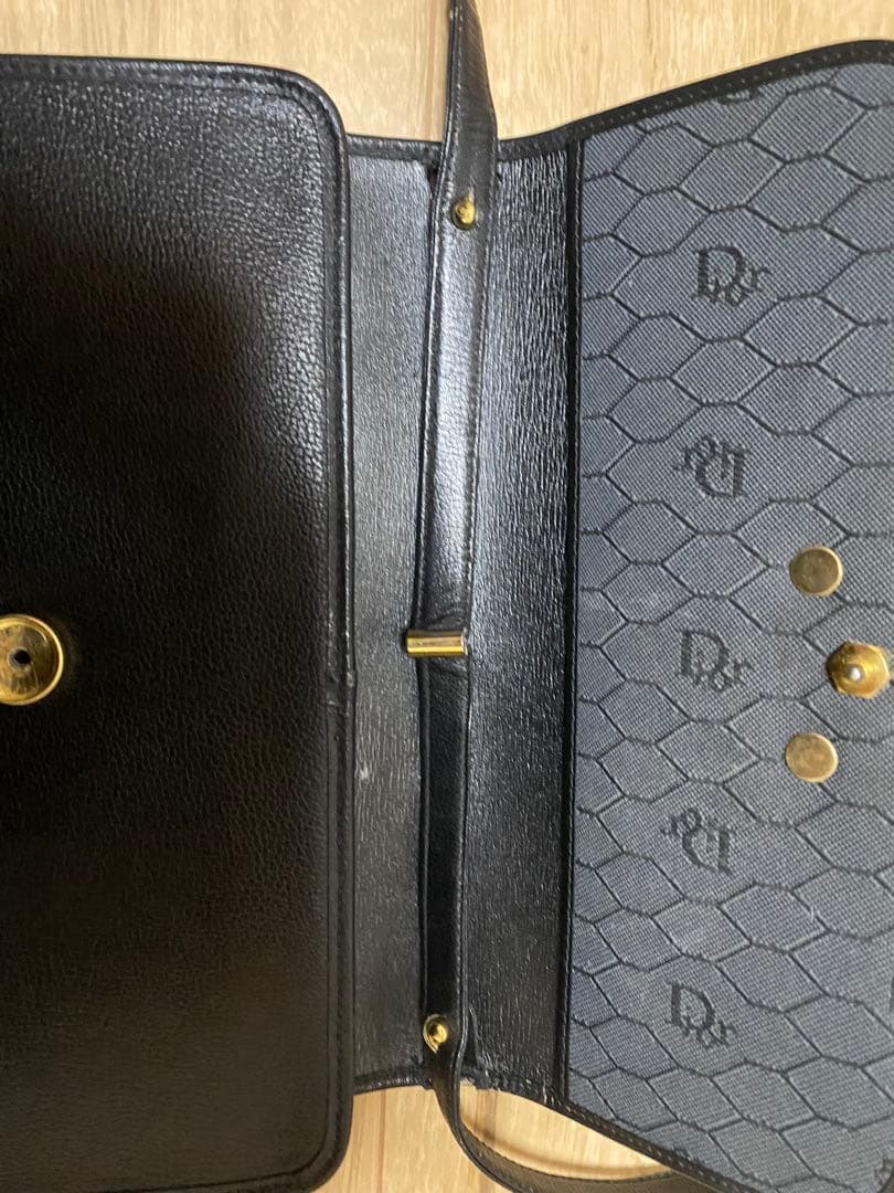 Dior 黒 レザー ショルダーバッグ