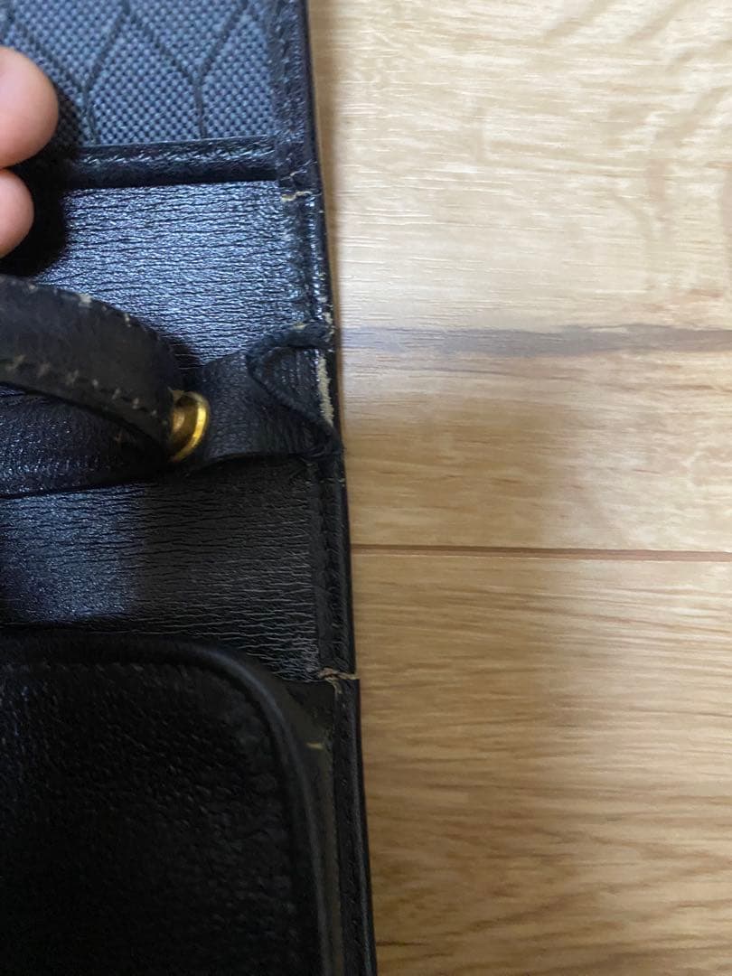 Dior 黒 レザー ショルダーバッグ