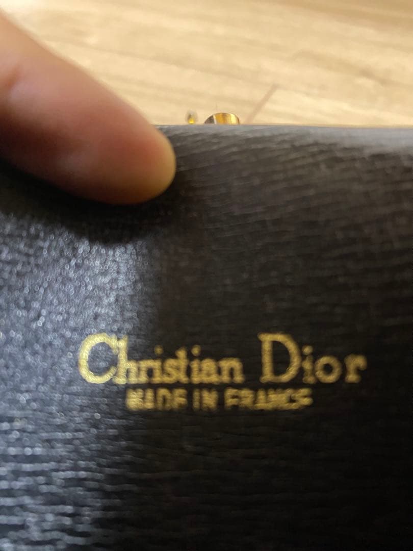 Dior 黒 レザー ショルダーバッグ
