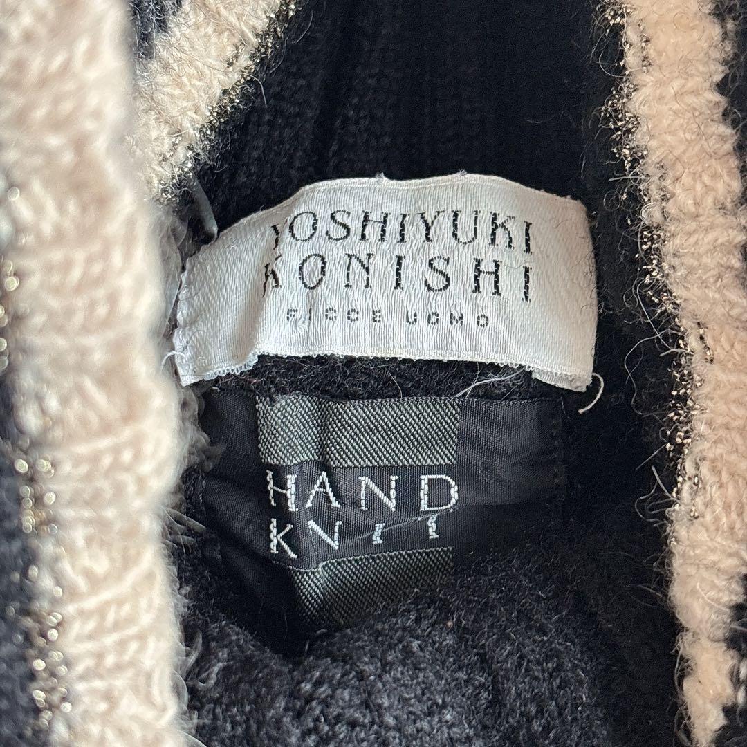 希少 ヴィンテージ 当時物 ヨシユキコニシ ペイズリー ハンドニット タートル