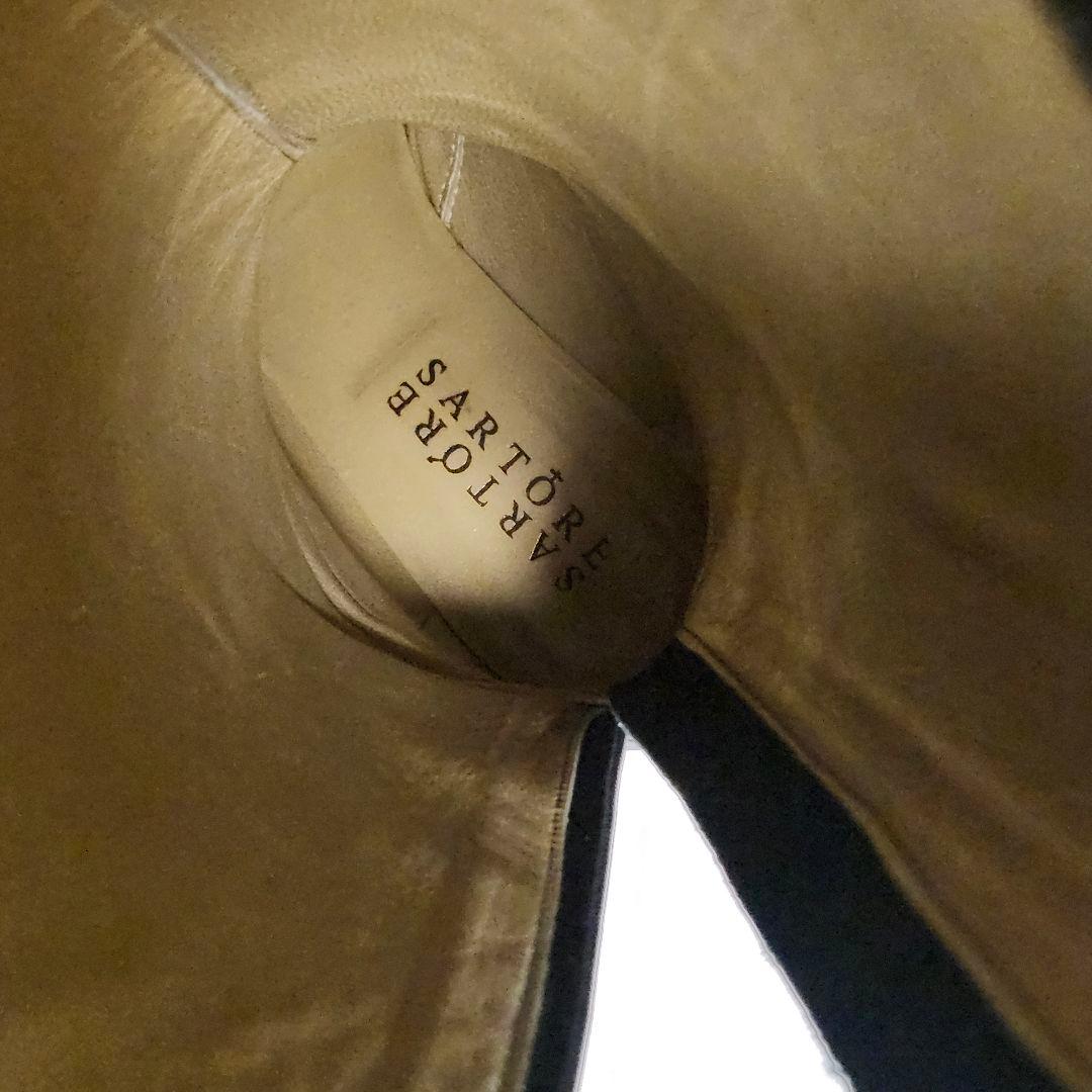 美品 サルトル バックジップ ジョッキーブーツ 36 ブラック