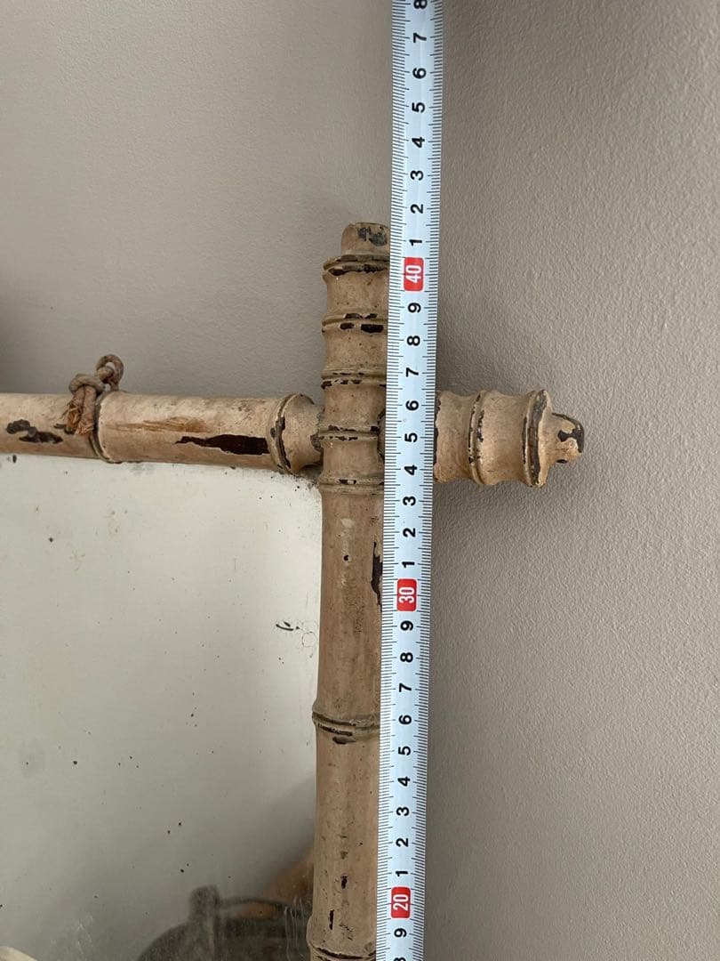 【え12】15 フランス　アンティーク　鏡　壁掛け