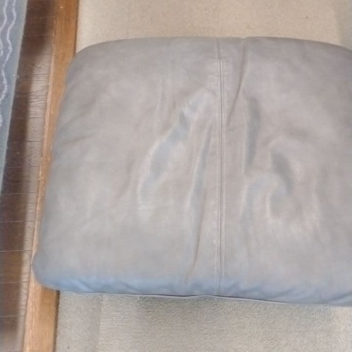 レザー 本革 オットマン・スツール 国産家具 昭和・平成レトロ