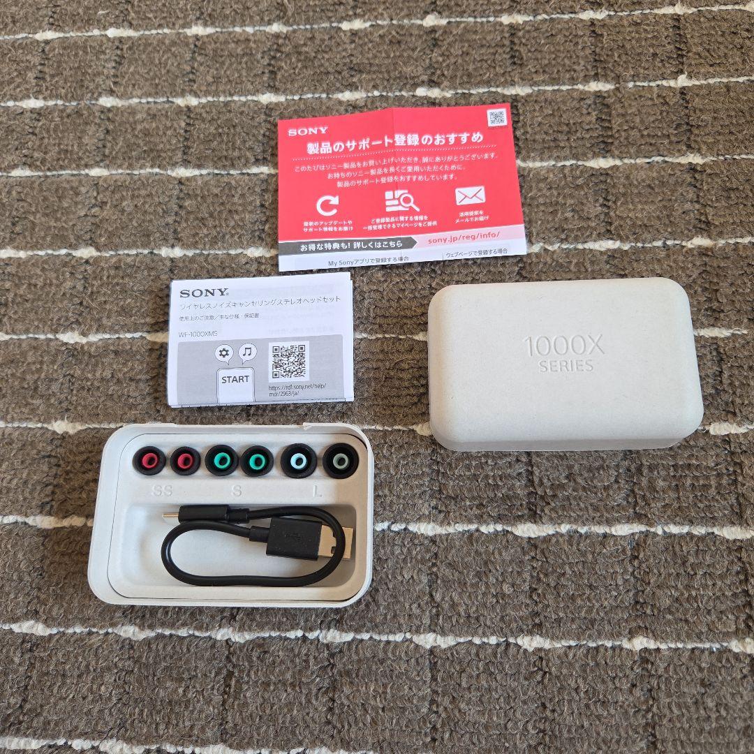 【極美品】SONY WF-1000XM5 ワイヤレスイヤホン ブラック