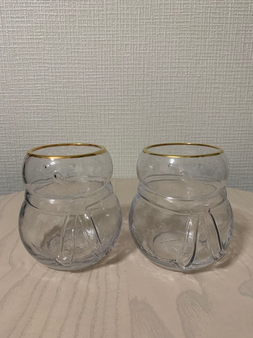 アンソロポロジー スノーマングラス 2個セット 雪だるま クリスマス タンブラー