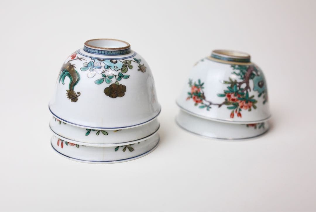 九谷焼 金城竜山 鳳凰 細密絵 石野 竜山 急須 煎茶道具 茶道具 茶器 煎茶碗