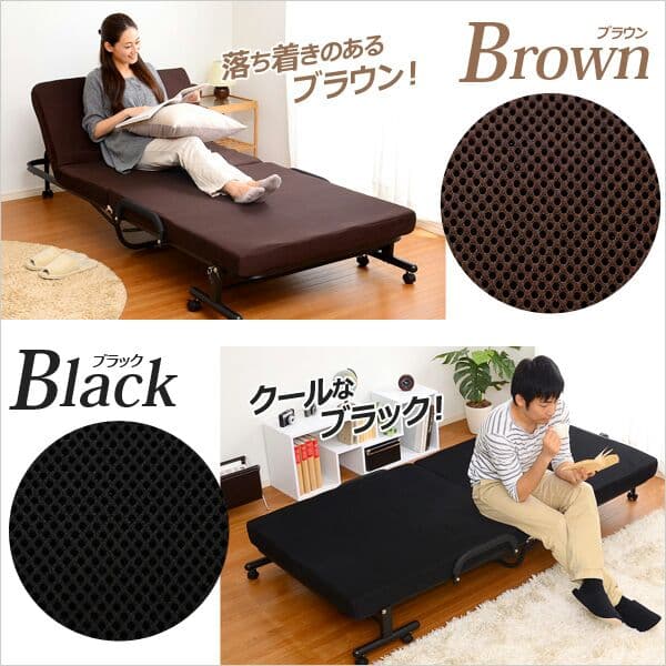 (送料無料) 低反発マットレス付き折りたたみベッド【Levita-レヴィータ-】