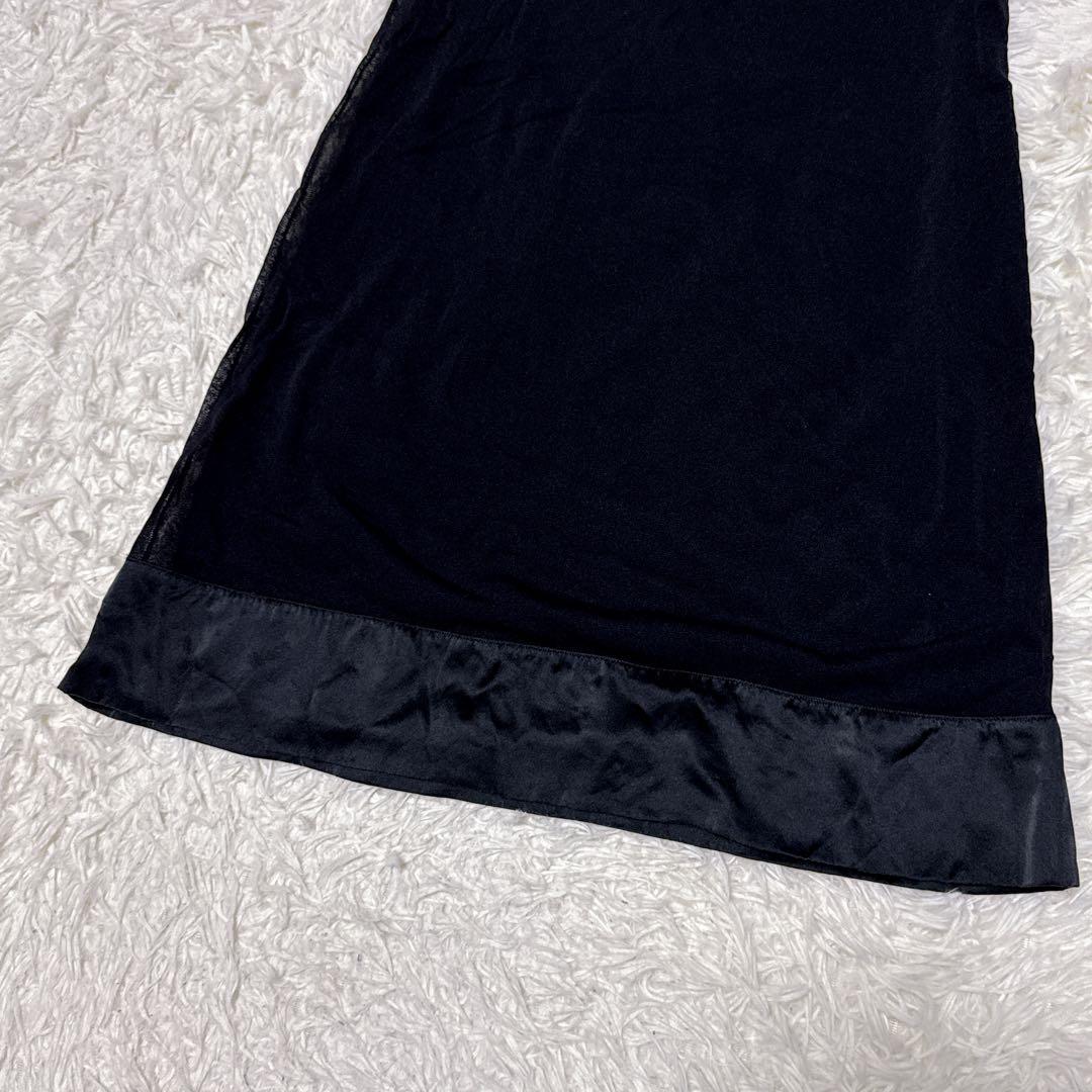 ヴィヴィアンタム　ワンピース　チャイナ　マオカラー　パワーネット　シルク