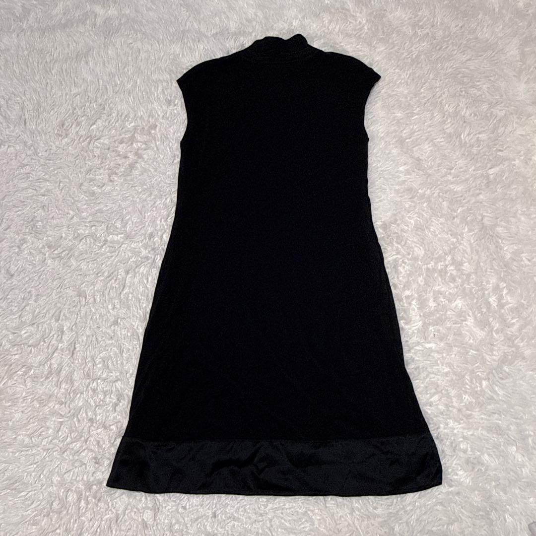 ヴィヴィアンタム　ワンピース　チャイナ　マオカラー　パワーネット　シルク