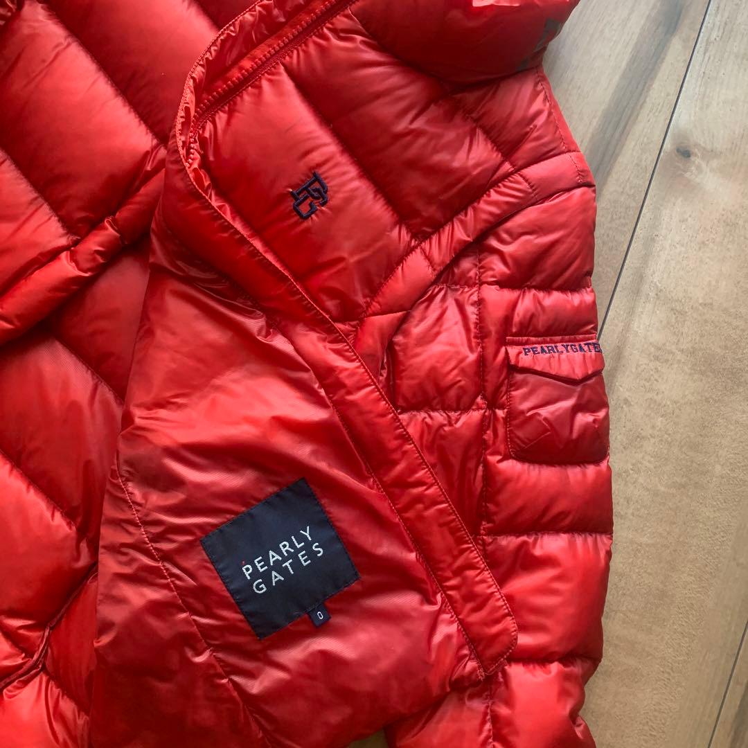PEARLY GATES 2WAYレッド ゴルフダウンジャケット Sサイズ