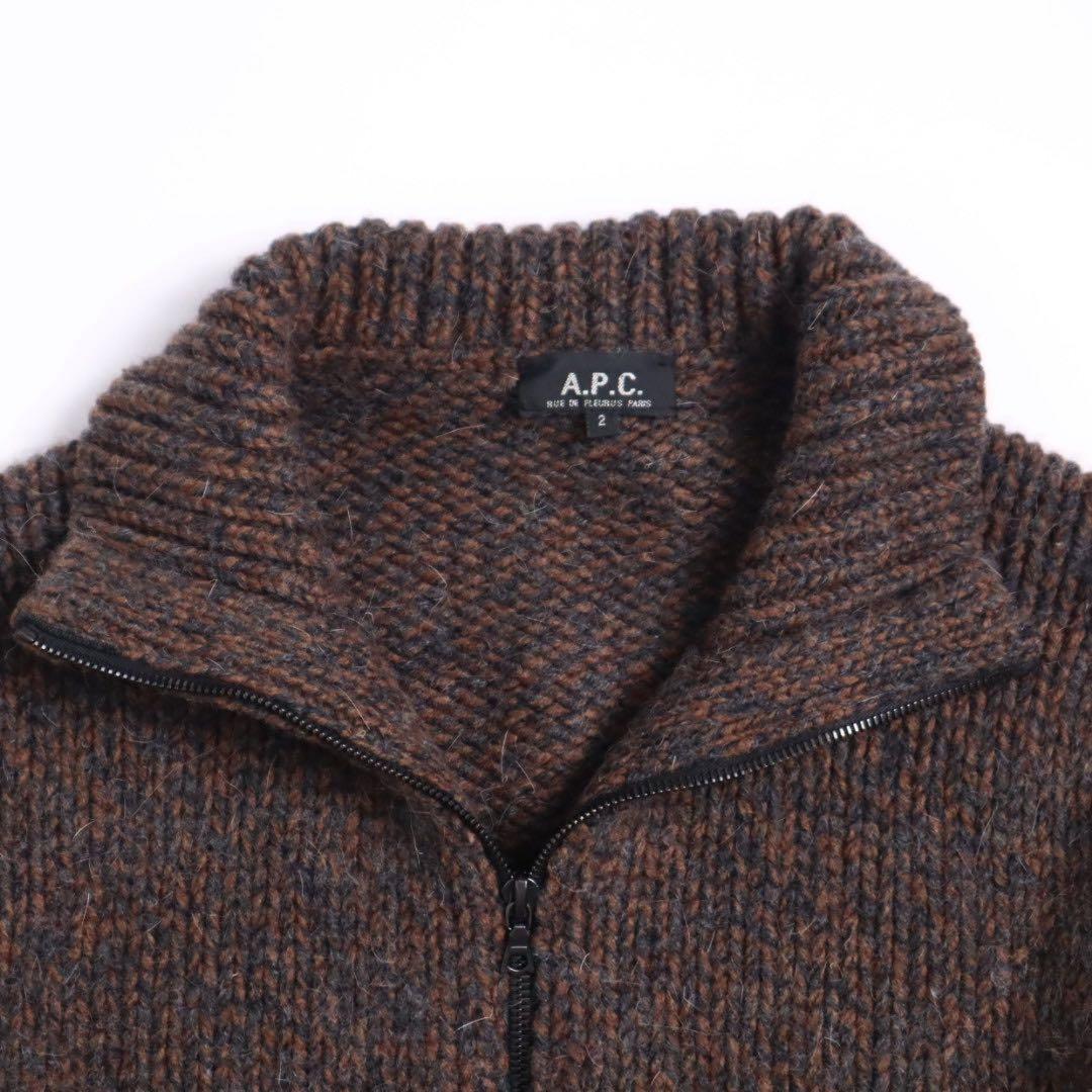 90s 00s vintage a.p.c. イタリア製 ドライバーズニット