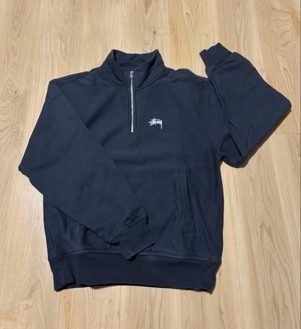 Stussy ハーフジップ スウェット　S