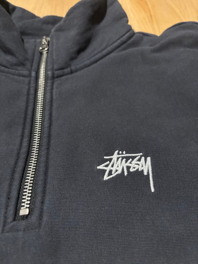 Stussy ハーフジップ スウェット　S