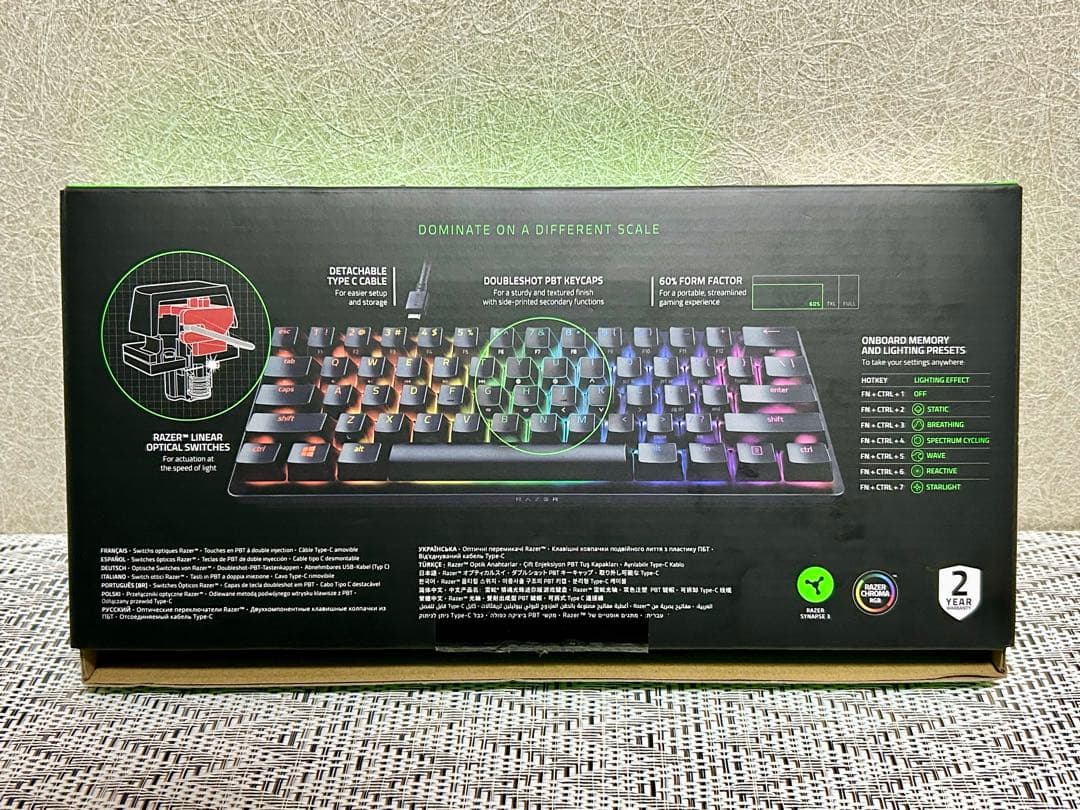Razer Huntsman Mini JP 赤軸 元箱付 美品