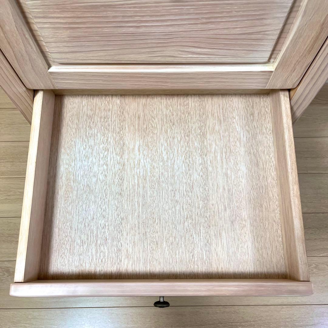 そ103【美品】フレンチカントリー ナチュラル木製 電話台 FAX台 チェスト