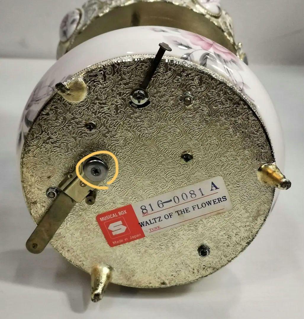 ヴィンテージ 陶器製 メリーゴーランド オルゴール Sankyo