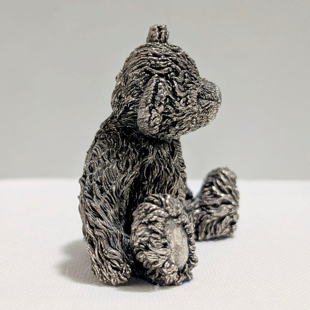 純銀張 英国 スターリングシルバー ホールマーク テディベア 彫刻 くま