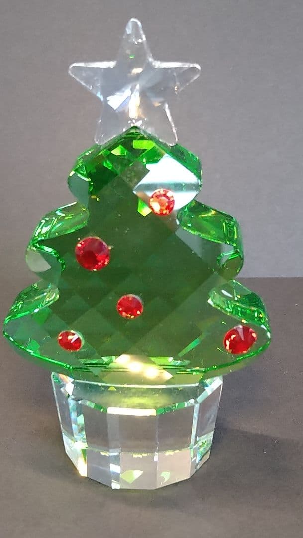 スワロフスキー　クリスタル　クリスマスツリー置物