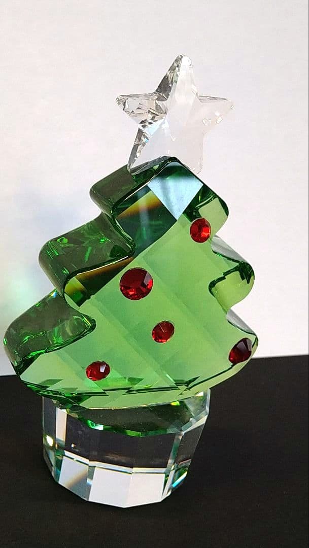 スワロフスキー　クリスタル　クリスマスツリー置物
