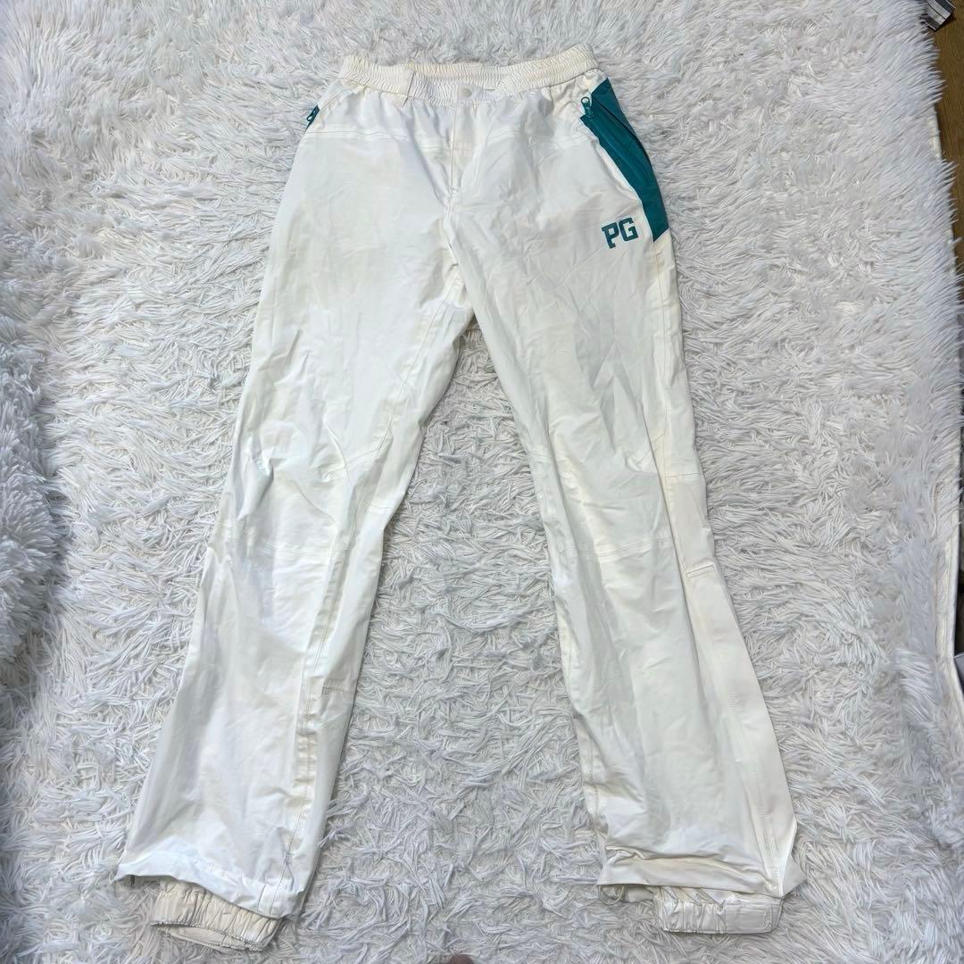 パーリーゲイツ レインウェア セットアップ ブルゾン ホワイト 防水