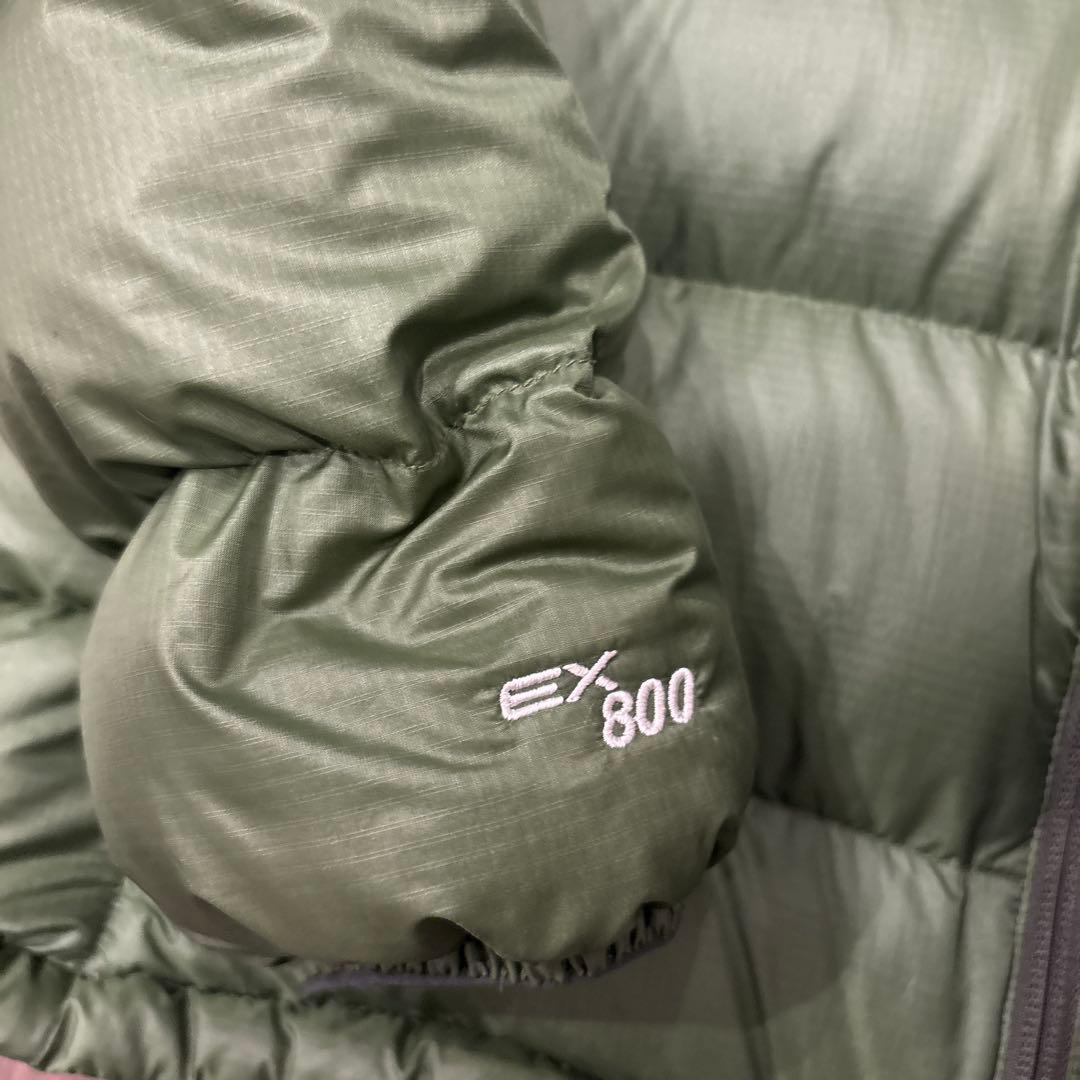 mont-bell EX-800 ダウンジャケット Sサイズ オリーブグリーン