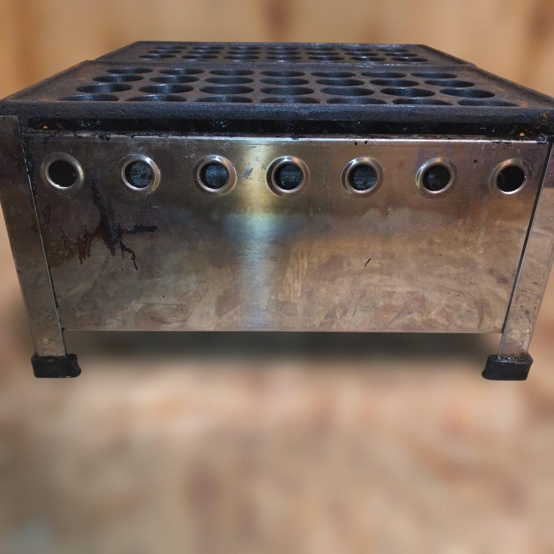 IKK伊東金属 28穴×2 鉄鋳物 たこ焼き器　LPガス
