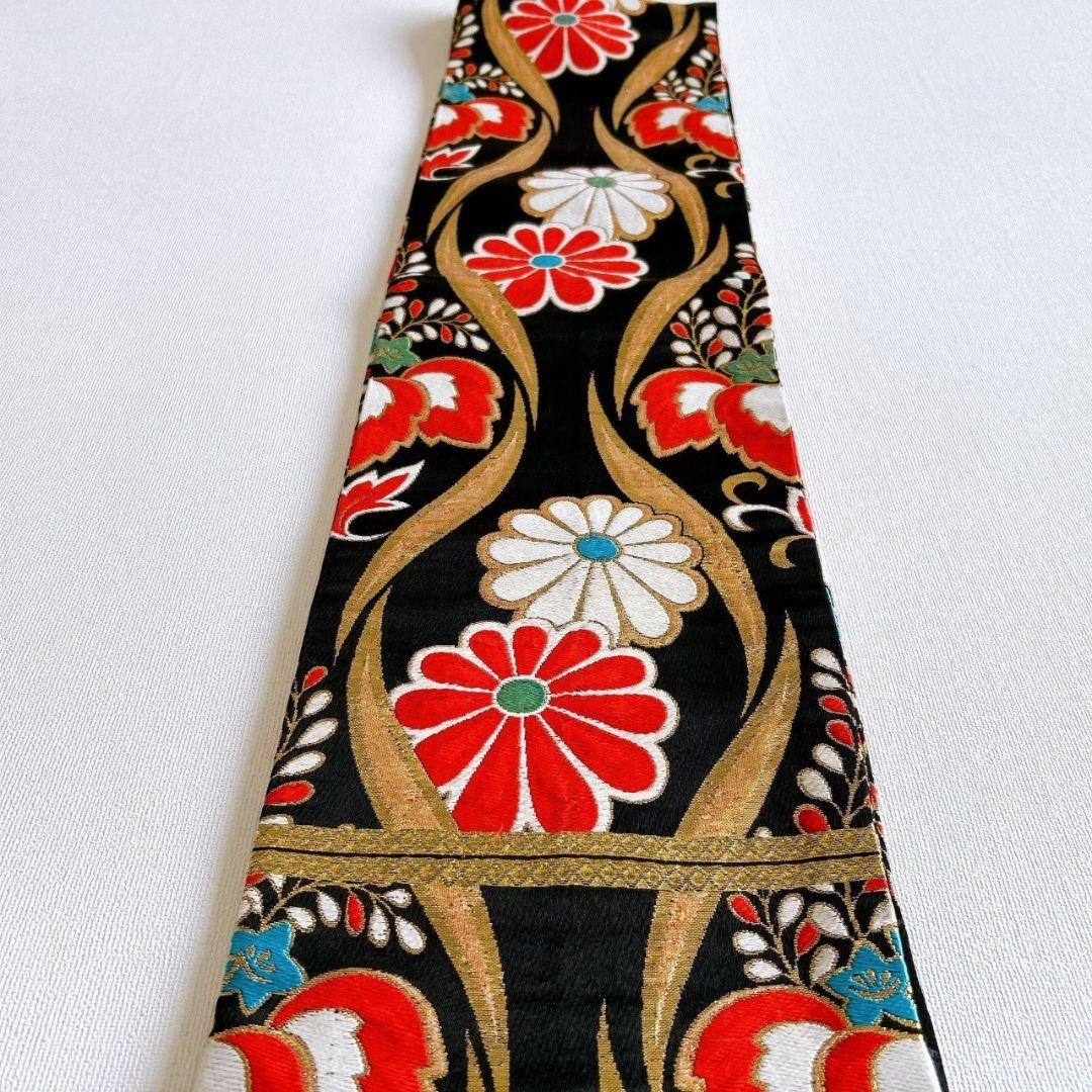 七五三　７歳フルセット　アンティーク　長着＆帯＆長襦袢＆草履＆小物セット　赤地