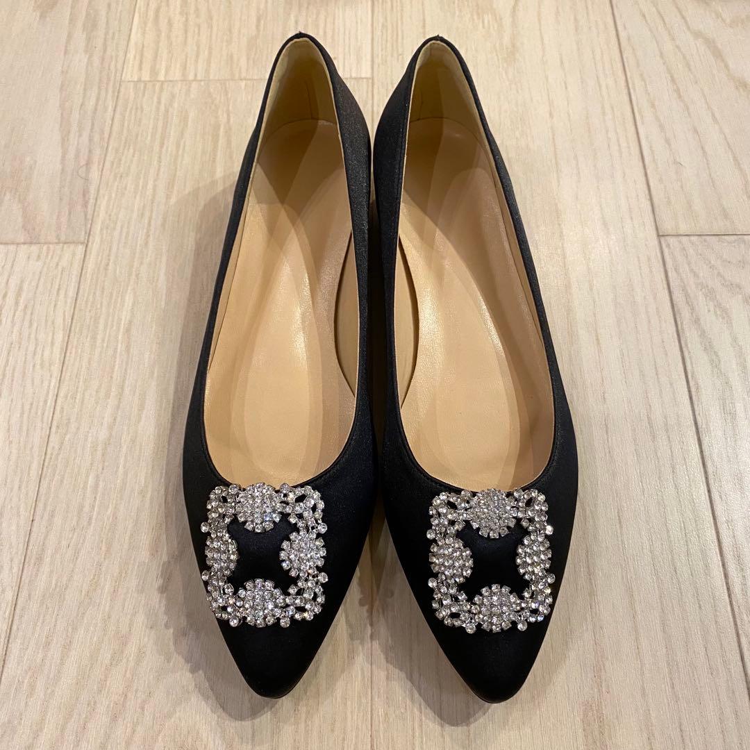 【Raspberry Pie様】マノロブラニク　ハンギシ風　フラットシューズ