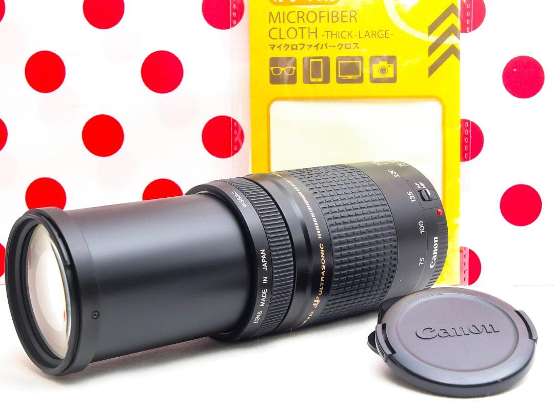 Canon EF 75-300mm USM❤超望遠レンズ❤マウントアダプター付き