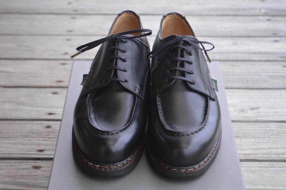 美品　PARABOOT　シャンボード　UK5.5　ブラック　Uチップ　パラブーツ
