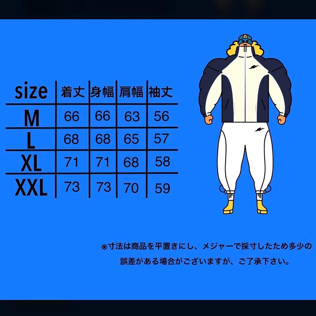 JACKPOT.MARKET レトロジムナイロンジャケット　ホワイト　L 極美品