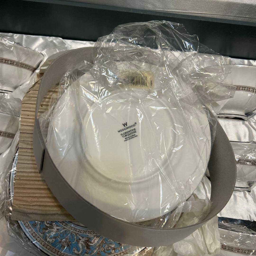 ウェッジウッド　フロレンティーン　ターコイズ　箱入セット（スプーンなし）