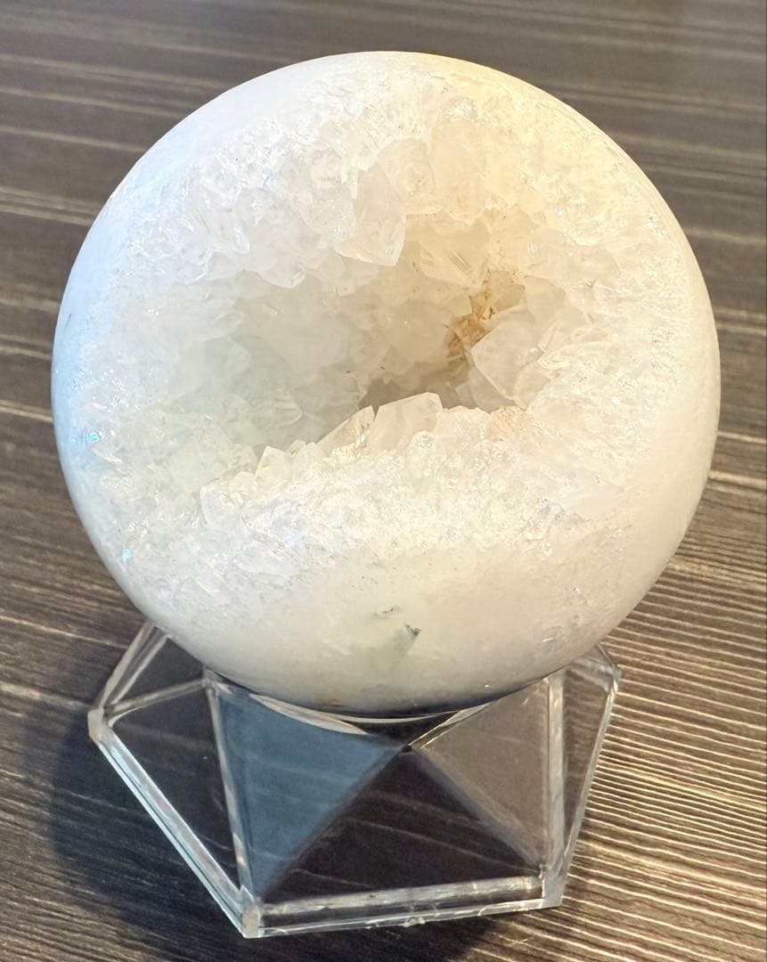 高品質♡ モスアゲート 笑口 スフィア 丸玉 ジオード 74mm 苔瑪瑙 天然石