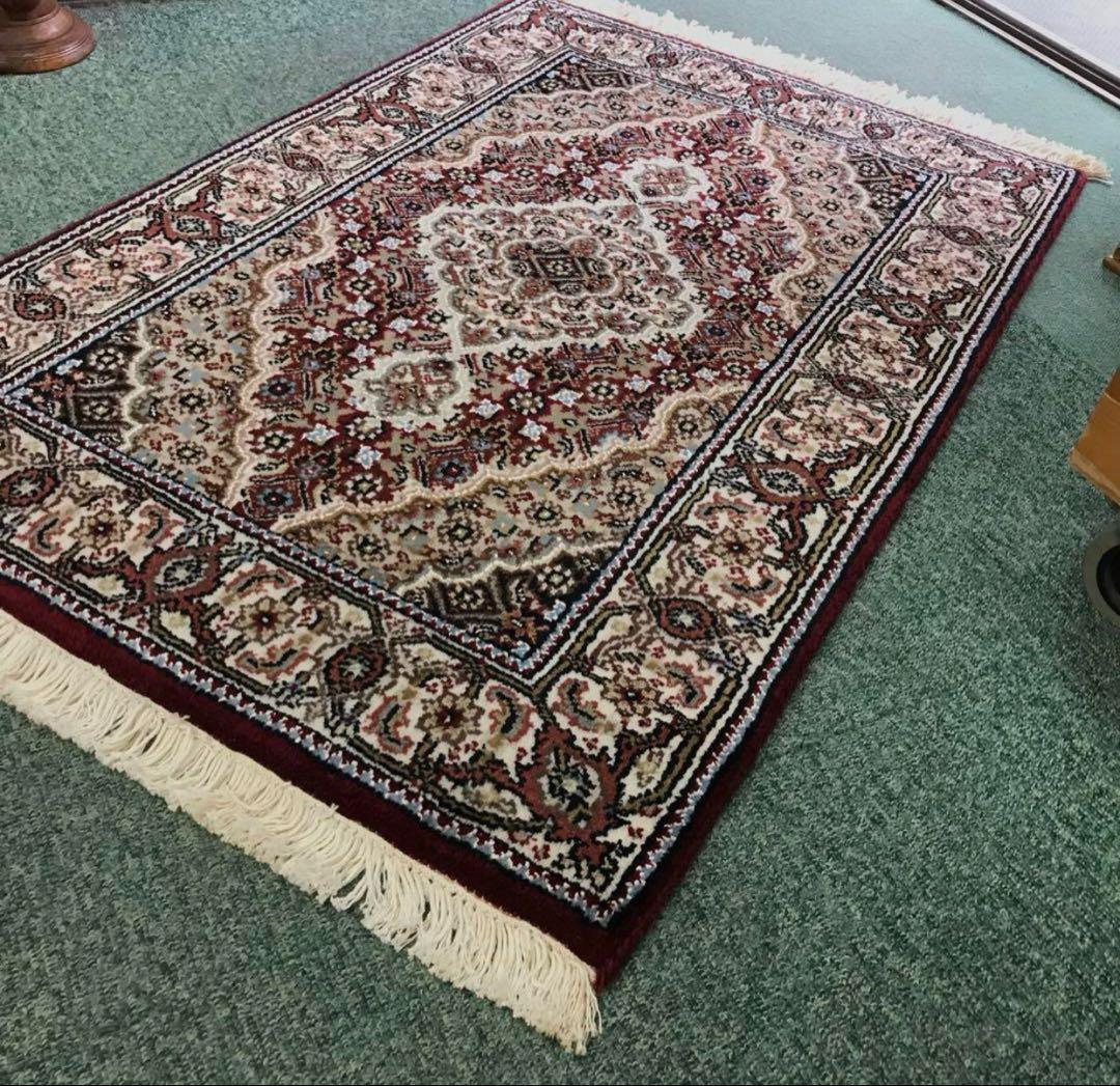 ペルシャウール銀柑ラグ/サイズ:60x90cm…. in22。