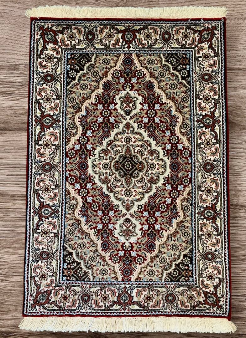 ペルシャウール銀柑ラグ/サイズ:60x90cm…. in22。