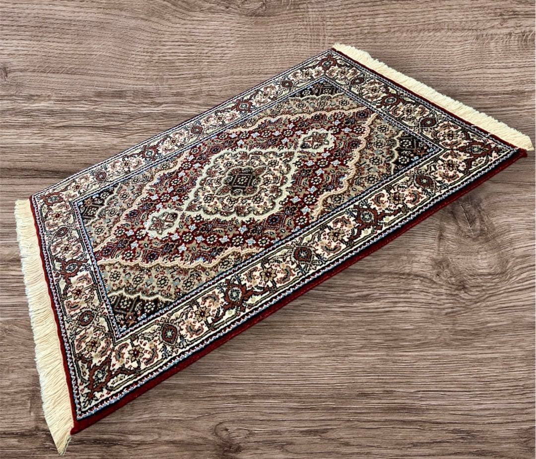 ペルシャウール銀柑ラグ/サイズ:60x90cm…. in22。